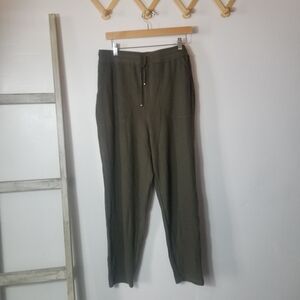 MAX EDITION WOMEN'S OLIVE GREEN PANTS SIZE XL
